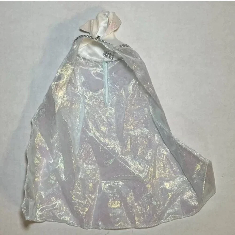 Disney Sleeping Beauty Winter Frost Blue Gown Doll Dress 2 Capes Barbie Size